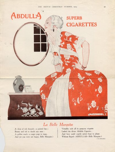 Abdulla Cigaretter, 1924 af Rene Vincent