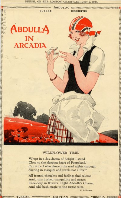 Abdulla Cigaretter, 1926 af Rene Vincent