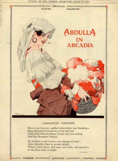Abdulla Cigaretter, 1926 af Rene Vincent