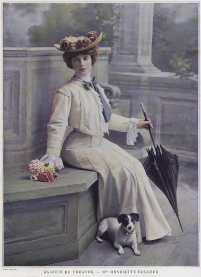 Henriette Roggers, fransk skuespillerinde (farvet foto) af Reutlinger Studio