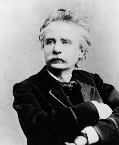 Portræt af Edvard Hagerup Grieg, c.1870 af Reutlinger Studio