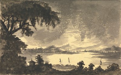 River Forth med byen og slottet Stirling i det fjerne af Rev. William Gilpin