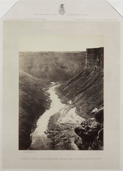 Grand Cañon, Colorado-floden, mundingen af Kanab-vasken, ser mod vest af Reverend George Wilson Bridges