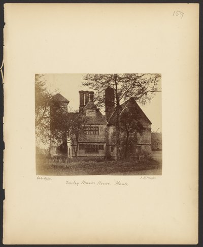 Durley Manor House, Hants af Reverend John Richardson Major