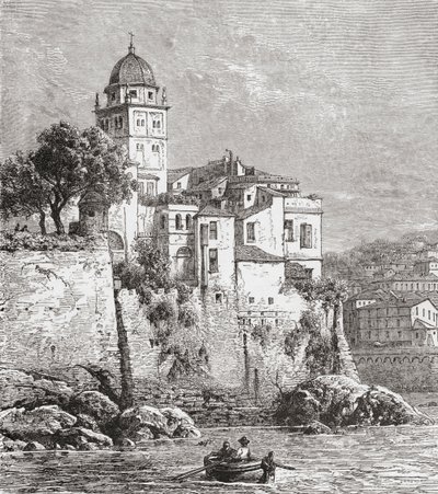 Arsenalet i Genova, Norditalien i slutningen af det 19. århundrede. Fra Italian Pictures af Rev. Samuel Manning, udgivet ca. 1890. af Reverend Samuel Manning