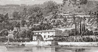 Øen Palmaria, overfor La Spezzia, Italien i slutningen af det 19. århundrede. Fra Italian Pictures af Rev. Samuel Manning, udgivet ca. 1890. af Reverend Samuel Manning