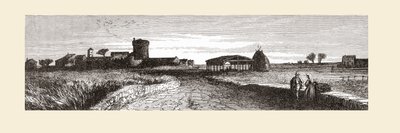 Landskabet nær Ostia, Rom, Italien i slutningen af det 19. århundrede. Fra Italian Pictures af Rev. Samuel Manning, udgivet ca. 1890. af Reverend Samuel Manning