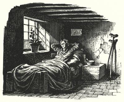 HC Andersen: Englen (litho) af Rex (after) Whistler