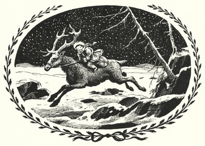HC Andersen: Snedronningen (litho) af Rex (after) Whistler