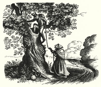 HC Andersen: The Tinder-Box (litho) af Rex (after) Whistler