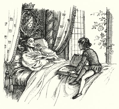 HC Andersen: Verdens smukkeste rose (litho) af Rex (after) Whistler