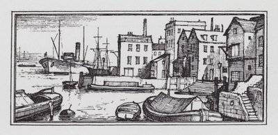 Floden (litho) af Rex (after) Whistler