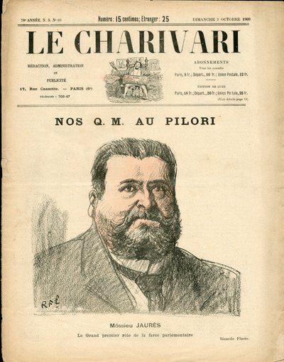 Cover af ""The Charivari"", Satirisk i farver af Ricardo Flores