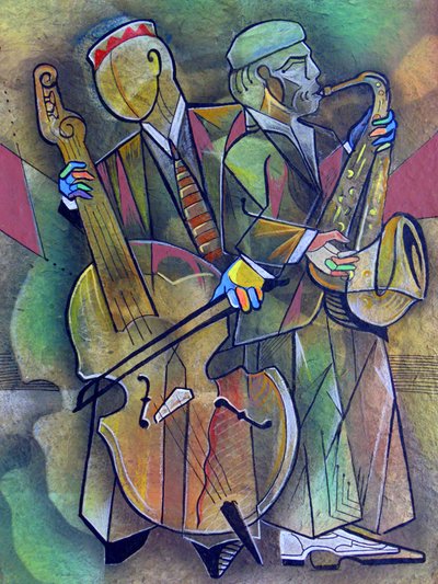 Et livligt jazzduo af Ricardo Maya