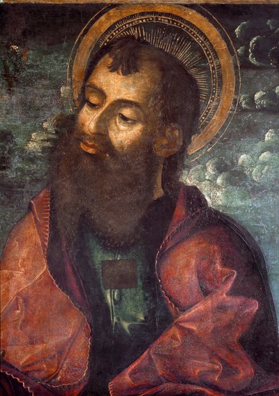 Saint Paul og Saint Peter Detalje, der repræsenterer Saint Paul. Maleri af Riccardo Quartararo (15.-16. århundrede) 1493 Dim. 216x155 cm Palermo, Galleria Regionale della Sicilia, inv. 53 af Riccardo Quartararo