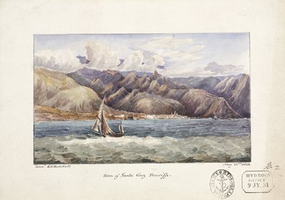 Byen Santa Cruz, udsigt fra vandet, Tenerife, 22. maj af John Pardon