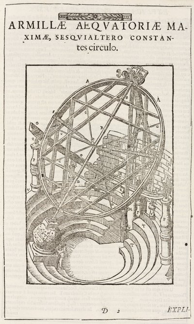 Tycho Brahes ækvatorialt monterede cirkler, efter 1580 af John Pardon