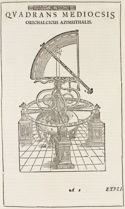 Tycho Brahes kvadrant (omvendt), c 1577 af John Pardon
