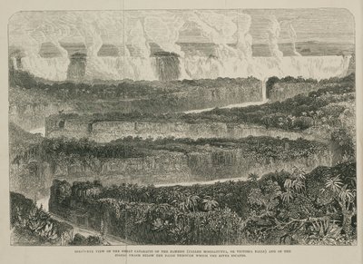 Victoria Falls, Afrika, ca 1855 af John Pardon