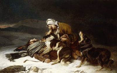 Fortabt i stormen, af Richard Ansdell