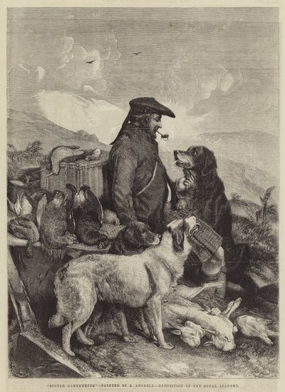 Scotch Gamekeeper af Richard Ansdell