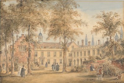 Trinity Hall fra Garden, Cambridge af Richard Banks Harraden