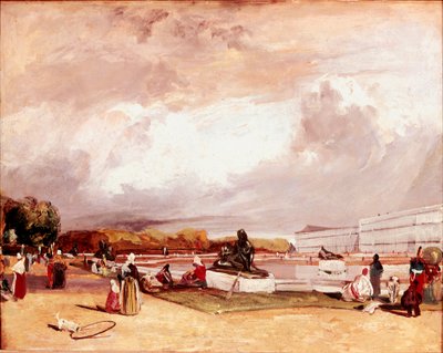 Vandparterre ved Versailles Maleri af Richard Parkes Bonington (1802-1828) Mål 42x52 cm Paris, Louvre Museum af Richard Bonington