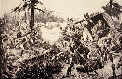 Slaget ved Brandywine af Richard Caton (after) Woodville