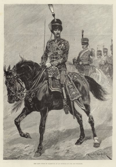 Den afdøde hertug af Clarence (gravering) af Richard Caton II (after) Woodville