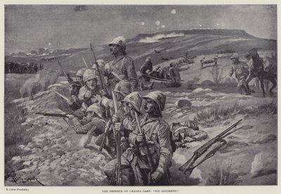 Forsvaret af Cæsars lejr, "fix bajonetter!" (litho) af Richard Caton II (after) Woodville