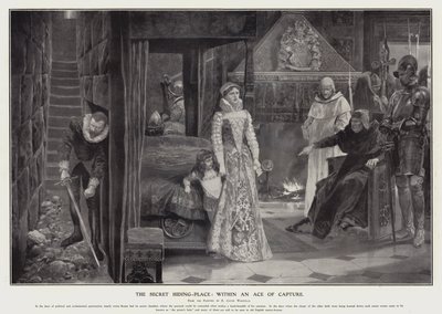 Det hemmelige gemmested: inden for et fange-es (litho) af Richard Caton II (after) Woodville