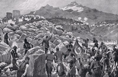 The Cretan Rebellion Against the Turks, illustration fra 