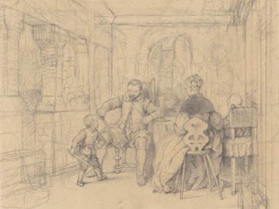 Fægtelektionen [recto] af Richard Caton Woodville