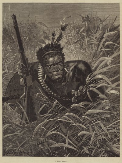 En Zulu-spejder af Richard Caton Woodville junior