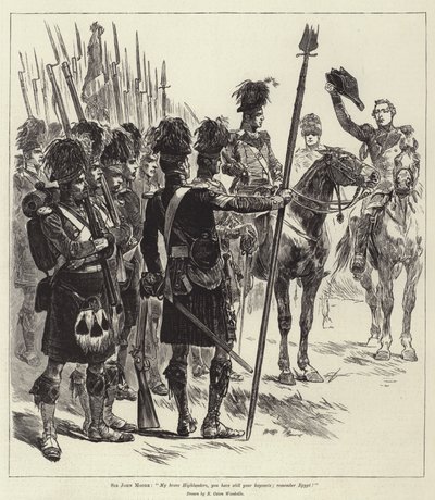 Slag fra den britiske hær, Corunna af Richard Caton Woodville junior