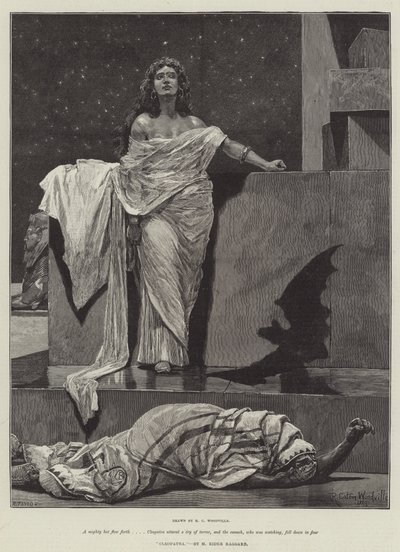 Cleopatra, af H Rider Haggard af Richard Caton Woodville junior