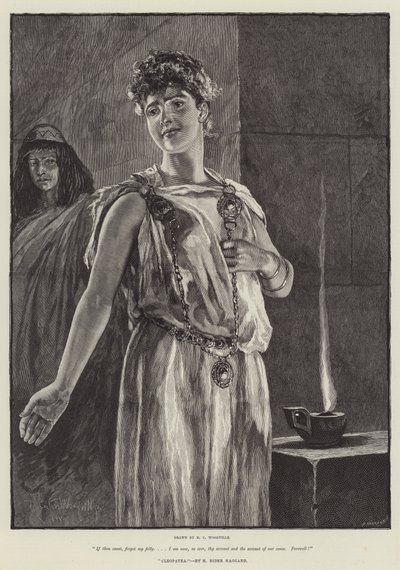 Cleopatra, af H Rider Haggard af Richard Caton Woodville junior