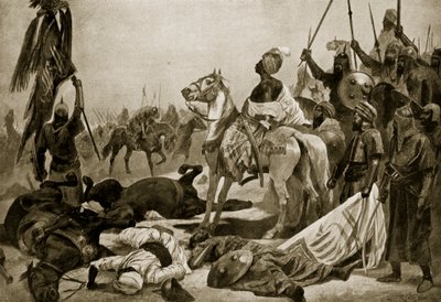 Hyder Ali i Conjeveram, 1780, illustration fra 