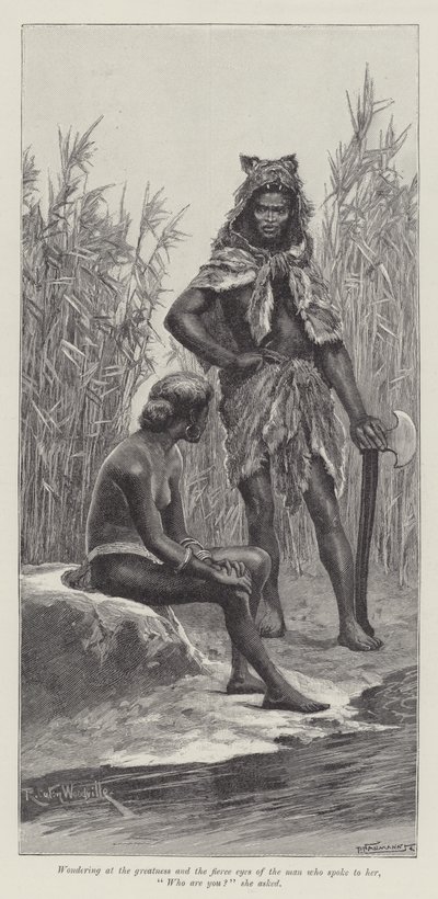 Nada the Lily, af H Rider Haggard af Richard Caton Woodville junior