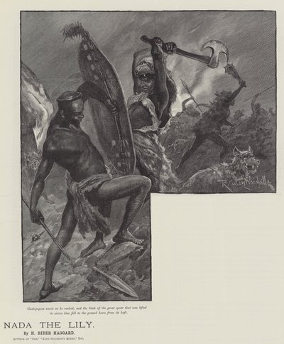 Nada the Lily, af H Rider Haggard af Richard Caton Woodville junior