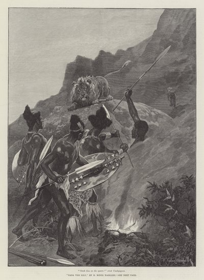 Liljen Nada, af H Rider Haggard af Richard Caton Woodville junior