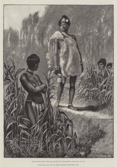 Liljen Nada, af H Rider Haggard af Richard Caton Woodville junior