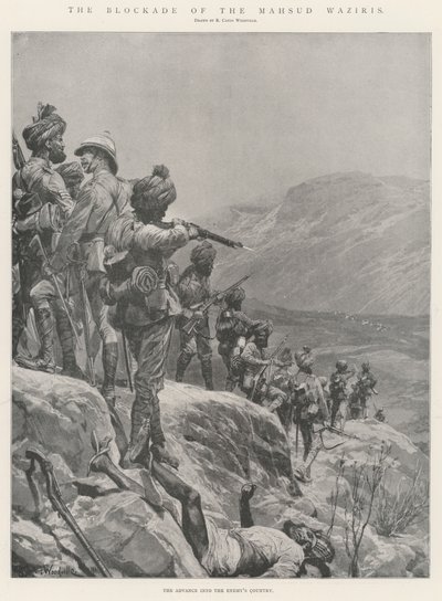 Blokaden af Mahsud Waziris af Richard Caton Woodville junior