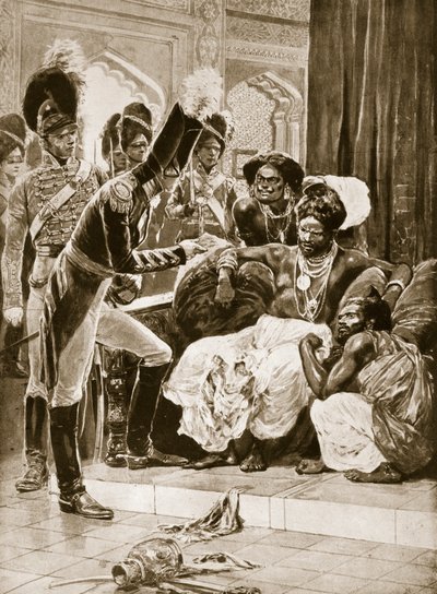 Briterne på Ceylon, illustration fra 