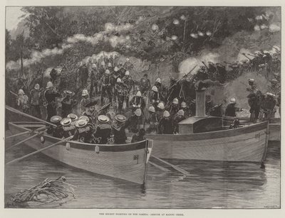De seneste kampe i Gambia, baghold ved Madini Creek af Richard Caton Woodville junior