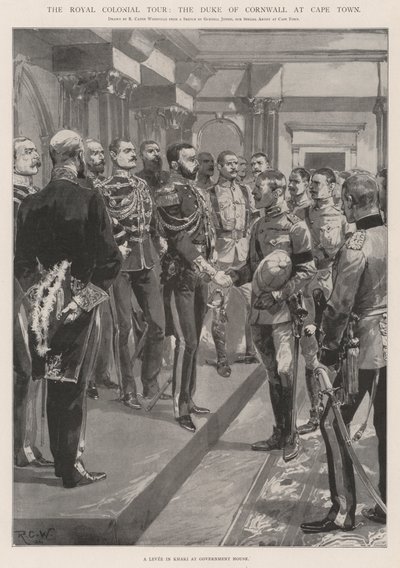 Royal Colonial Tour, hertugen af Cornwall i Cape Town af Richard Caton Woodville junior