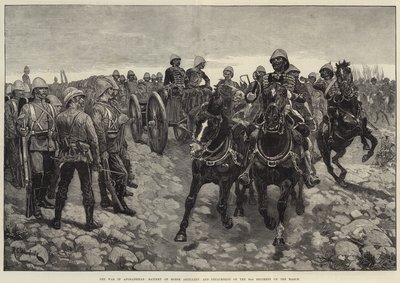 Krigen i Afghanistan, Hesteartilleribatteri og Detachement af 66. Regiment i marts af Richard Caton Woodville junior