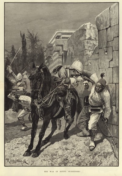 Krigen i Egypten: Overgiv dig! af Richard Caton Woodville junior