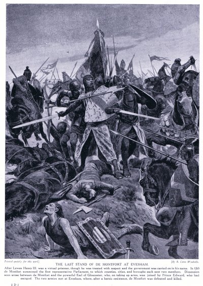 Den sidste stand af de Montfort i Evesham AD 1265, 1920
