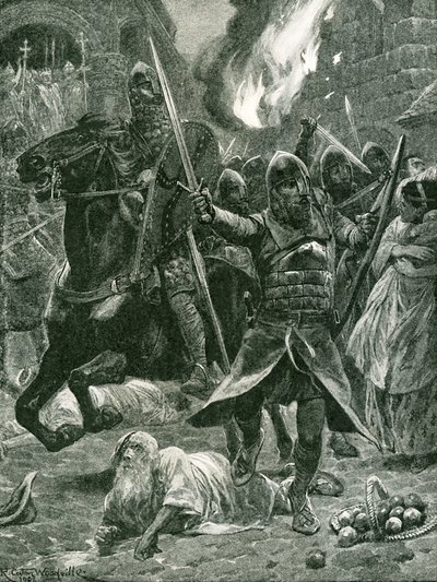 Resultatet af anerkendelsen af Vilhelm I, juledag 1066 af Richard Caton Woodville junior